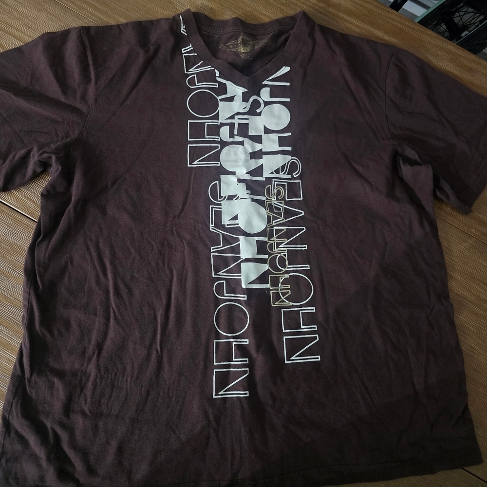 Sean John Brown Graphic Logo T-Shirt – Size XL – 100% Cotton
